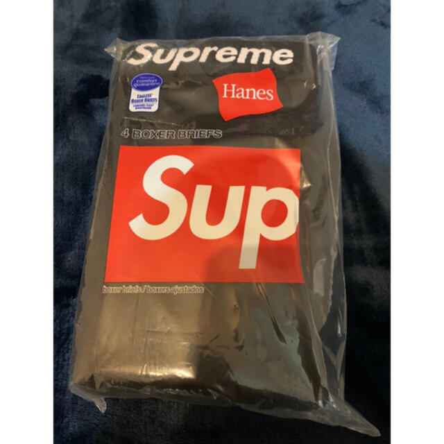 Supreme Hanes Boxer Brief Medium 黒