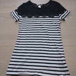 エイチアンドエム(H&M)のH＆M ボーダー トップス(Tシャツ(半袖/袖なし))