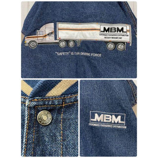 TRI-MOUNTAIN デニムジャケット スタジャン 企業モノ 豪華刺繍 M TRI-MOUNTAIN デニムジャケット スタジャン 企業モノ 豪華刺繍 M