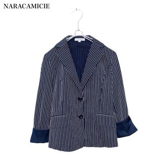 ナラカミーチェ(NARACAMICIE)のsale【NARACAMICIE】ストライプテーラードジャケット　ナラカミーチェ(テーラードジャケット)