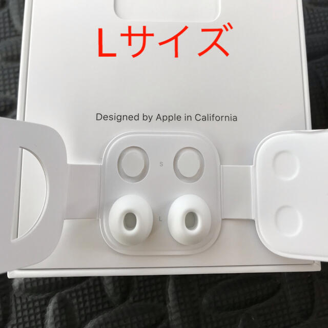 Apple(アップル)のAirPods pro イヤーチップ Lサイズ2個 スマホ/家電/カメラのオーディオ機器(ヘッドフォン/イヤフォン)の商品写真