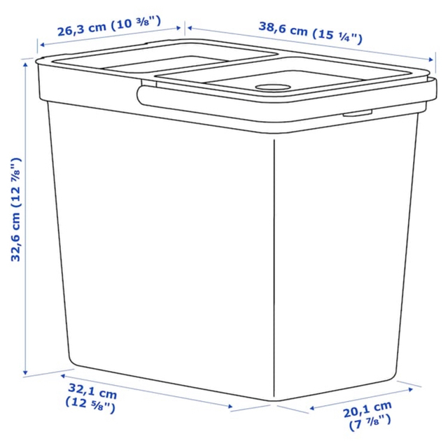 IKEA(イケア)のイケア　ゴミ箱４個セット　ホルバル　IKEA HALLBAR インテリア/住まい/日用品のインテリア小物(ごみ箱)の商品写真