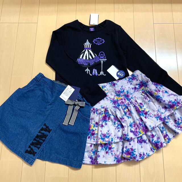 ANNA SUI mini(アナスイミニ)の【ご専用】ANNA SUImini 140【新品】♡3点♡ キッズ/ベビー/マタニティのキッズ服女の子用(90cm~)(スカート)の商品写真