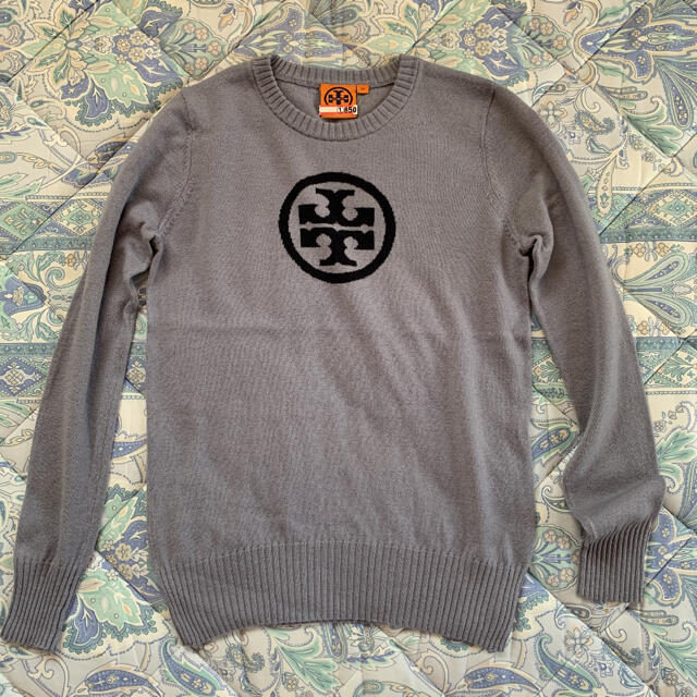 Tory Burch LOGOセーター　GLAY XS