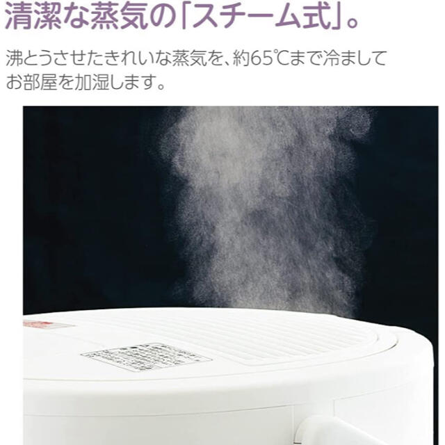 象印マホービン スチーム式加湿器 大容量4LタンクEE-DB50-WA - 加湿器