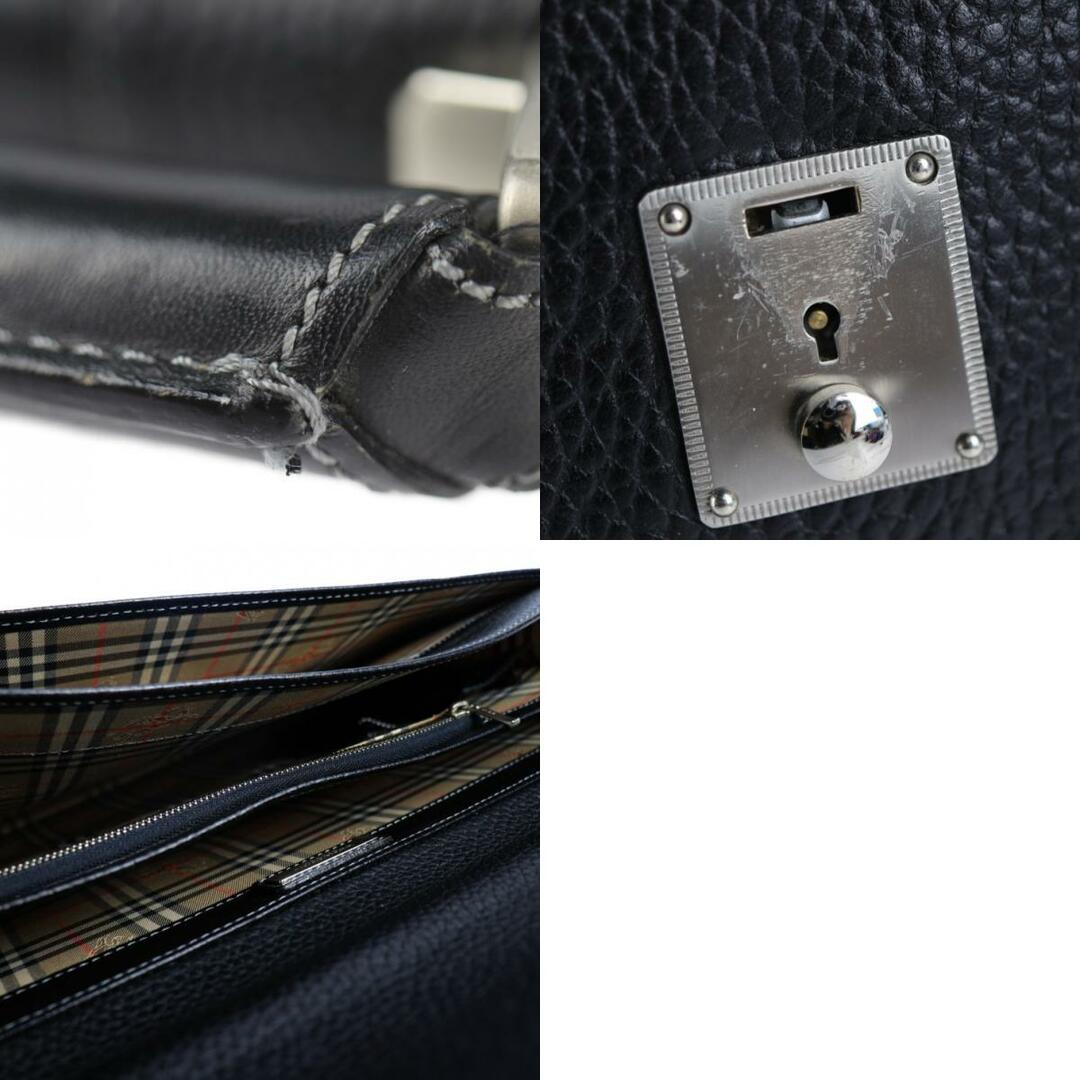 BURBERRY - BURBERRY バーバリー ビジネスバッグ レザー ブラック