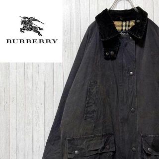 バーバリー(BURBERRY)のバーバリー　英国製　オイルドジャケット　コート　ヴィンテージ　チェックライナー.(ブルゾン)