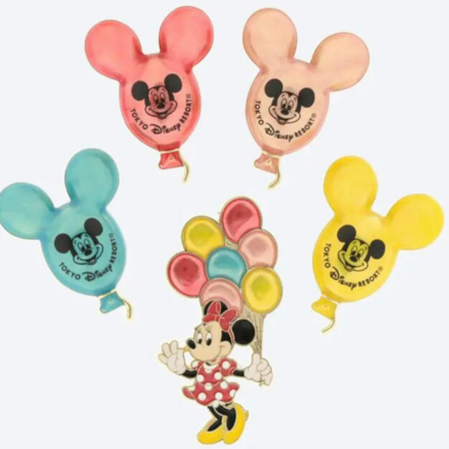 Disney(ディズニー)の【新品】ディズニー　ミニー　ミッキー バルーン　ピンバッジ エンタメ/ホビーのアニメグッズ(バッジ/ピンバッジ)の商品写真
