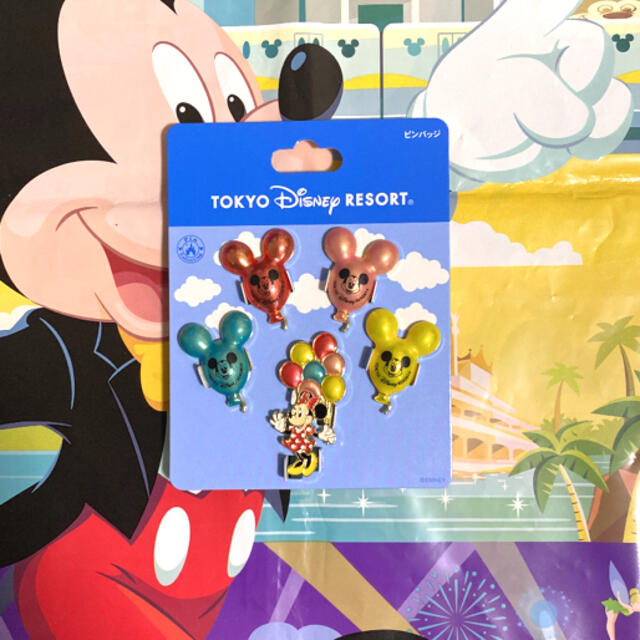 Disney(ディズニー)の【新品】ディズニー　ミニー　ミッキー バルーン　ピンバッジ エンタメ/ホビーのアニメグッズ(バッジ/ピンバッジ)の商品写真