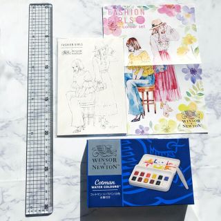 水彩絵の具　miyaさんコラボ 水彩筆 はがき ウィンザーアンドニュートン(絵の具/ポスターカラー)