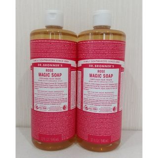 ドクターブロナー(Dr.Bronner)のドクターブロナー  マジックソープ  ローズ  946mI  ×２本(ボディソープ/石鹸)