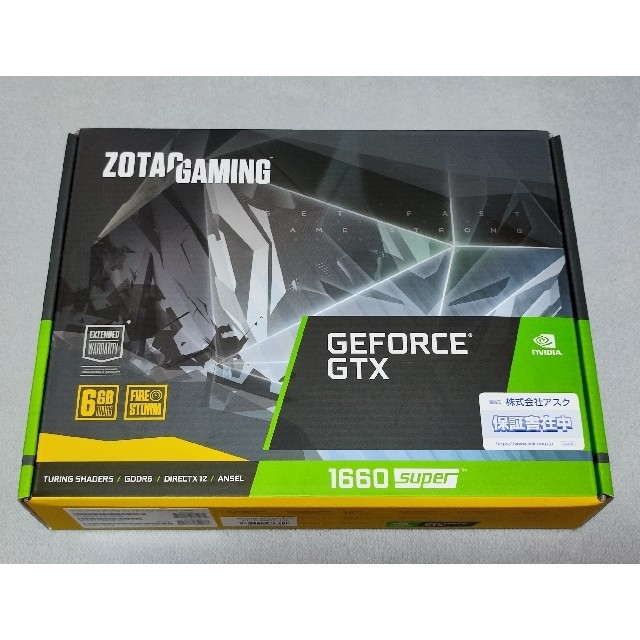 PCパーツZOTAC GAMING GeForce GTX 1660 SUPER Twin