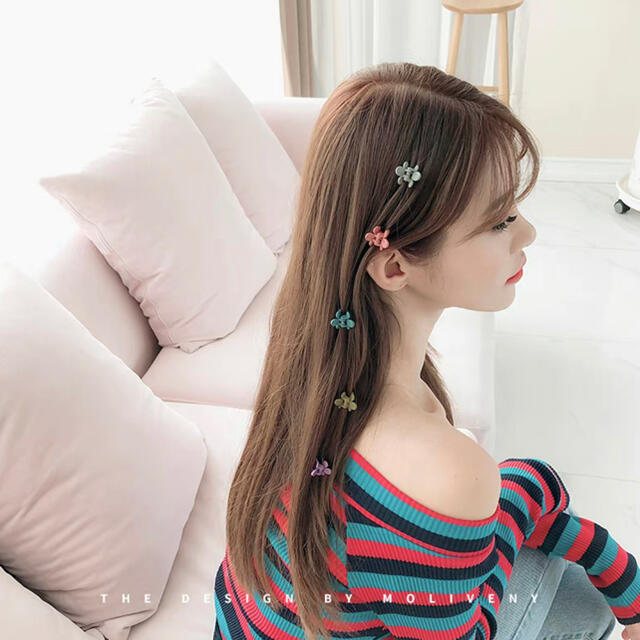 ミニクリップ 10個セット カラー② ヘアクリップ クリップ かわいい 子供