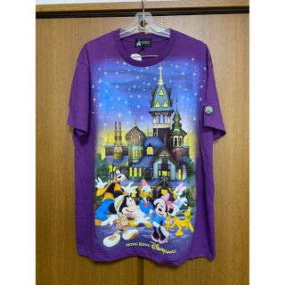 ディズニー(Disney)の香港ディズニーランド　レアなTシャツ　キャラクター柄　大きいサイズ　L(Tシャツ(半袖/袖なし))