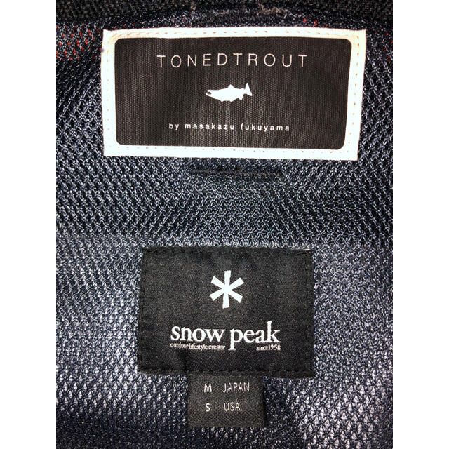 Snow Peak(スノーピーク)のSnow Peak × TONEDTROUT Black×Orange M スポーツ/アウトドアのフィッシング(ウエア)の商品写真