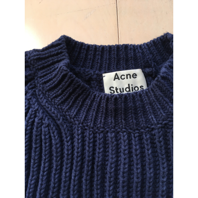 人気】Acne Studios ロゴ マーク ニット セーター XS 兼用-