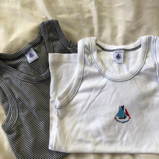 プチバトー(PETIT BATEAU)のプチバトー　インナー　2枚　140 タンクトップ(下着)