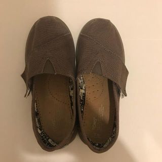 トムズ(TOMS)のTOMS スリッポン T10(17cm)グレー(スリッポン)