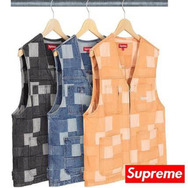 supreme Patched Denim Vest