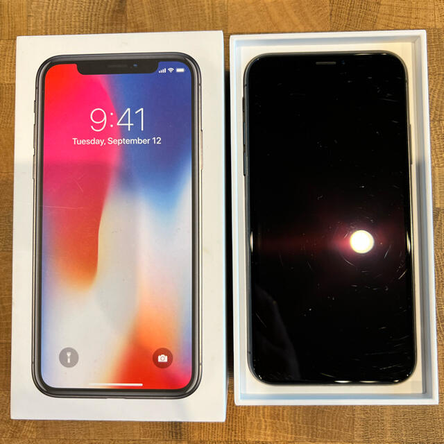 iPhoneX 256GBスペースグレー