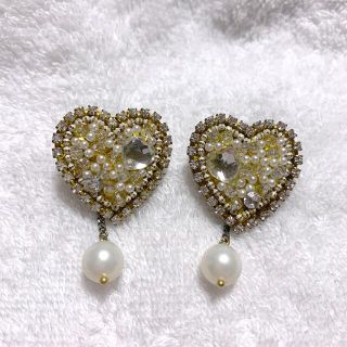 ハートビジューピアス(ピアス)