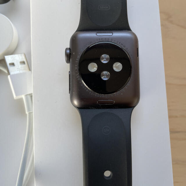 Apple(アップル)のApple watch 第三世代 黒 ブラック レディースのファッション小物(腕時計)の商品写真