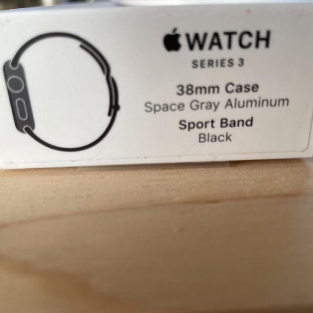 Apple(アップル)のApple watch 第三世代 黒 ブラック レディースのファッション小物(腕時計)の商品写真