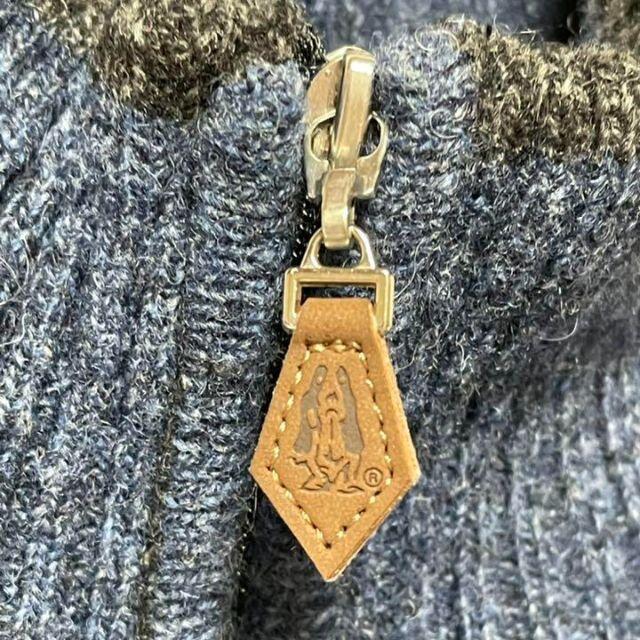 大人気定番商品 美品 ハッシュパピー ニット グレー ハーフジップ ボーダー ロゴ M ニット 大人気定番商品 美品 ハッシュパピー ニット グレー ハーフジップ ボーダー ロゴ M ニット