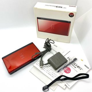 ニンテンドーDS(ニンテンドーDS)の【DS Lite】Nintendo ニンテンドー DSライト 本体 クリムゾン(携帯用ゲーム機本体)