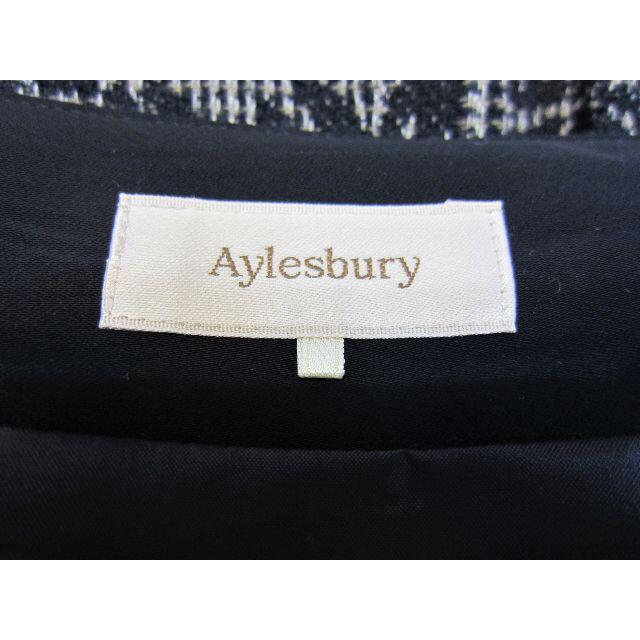 Aylesbury(アリスバーリー)の◆【美品・1回使用】／冬にオススメ／アリスバーリー　９号　紺色タック入りスカート レディースのスカート(ひざ丈スカート)の商品写真