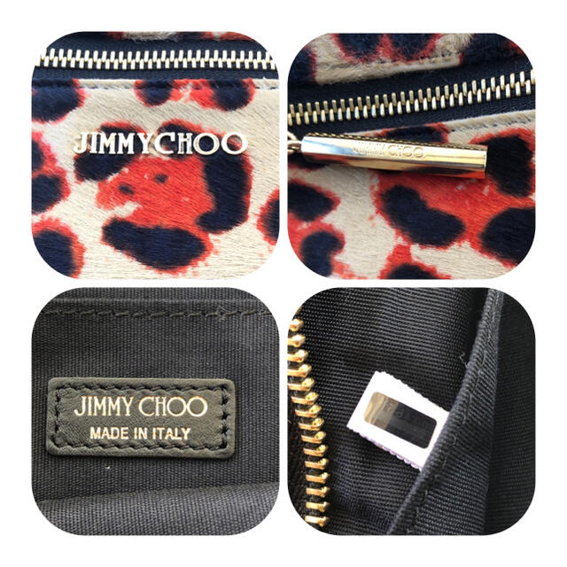 JIMMY CHOO(ジミーチュウ)の【中古全国送料無料】JIMMY CHOO ジミー チュウ ヒョウ柄クランチバック レディースのバッグ(クラッチバッグ)の商品写真