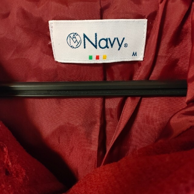 【お値下げ】ダッフルコート 赤 Mサイズ(154-162cm) レディースのジャケット/アウター(ダッフルコート)の商品写真