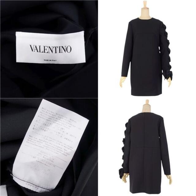 VALENTINO(ヴァレンティノ)のVALENTINO  ヴァレンチノ  リボン 装飾 リトルブラックドレス　 レディースのワンピース(ミニワンピース)の商品写真