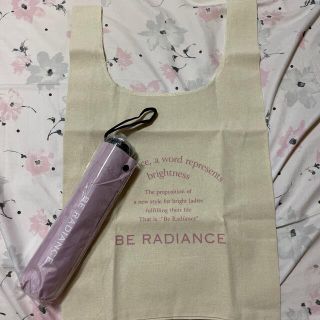 ビーラディエンス(BE RADIANCE)のBE RADIANCE☆最新☆雨晴兼用折りたたみ傘＆エコバッグセット☆新品☆(傘)