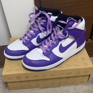 ナイキ(NIKE)のnike dunk high purple(スニーカー)