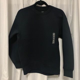 ユニクロ(UNIQLO)のユニクロ　セオリー　ウルトラストレッチ　ドライスウェット　プルオーバー 黒 XS(トレーナー/スウェット)