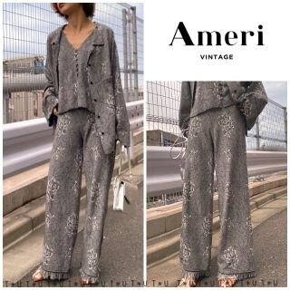 アメリヴィンテージ(Ameri VINTAGE)のAmeri VINTAGE ZOE JACQUARD KNIT PANTS(カジュアルパンツ)