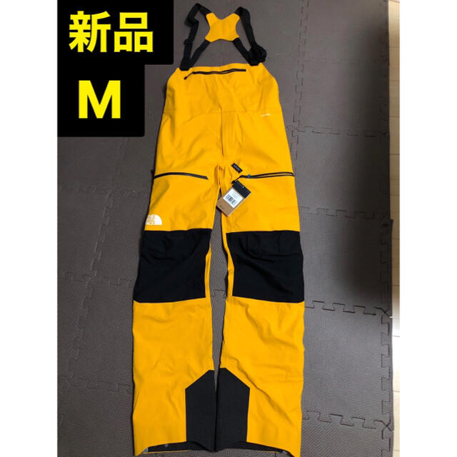 高機能　新品　ノースフェイス　メンズ　ビブパンツ　M サミットゴールド　黒