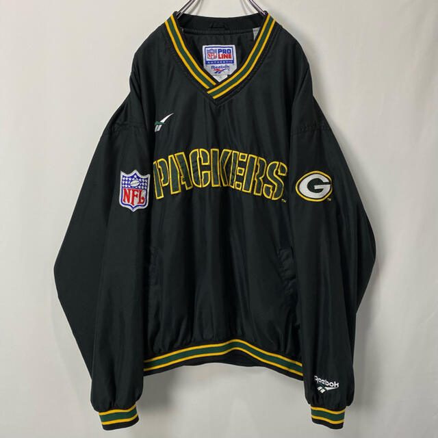 グリーンベイ　パッカーズ　ナイロンプルオーバーGreen Bay Packers80s