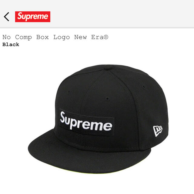 cap新品 21FWsupreme no comp Logo newera 7 4/1