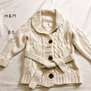 エイチアンドエム(H&M)のニットカーディガン H&M 80 (カーディガン/ボレロ)