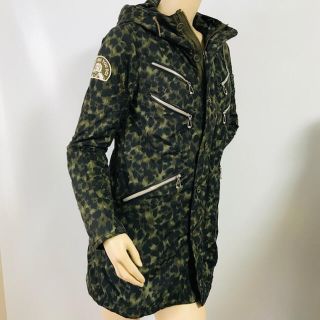 ヒステリックグラマー(HYSTERIC GLAMOUR)の美品★ヒステリックグラマー★レオパード柄プリマロフト ロングコート(free)(ダウンジャケット)