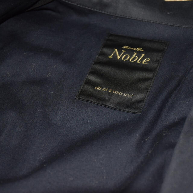 Noble(ノーブル)のNoble ネイビー　ステンカラーコート メンズのジャケット/アウター(ステンカラーコート)の商品写真