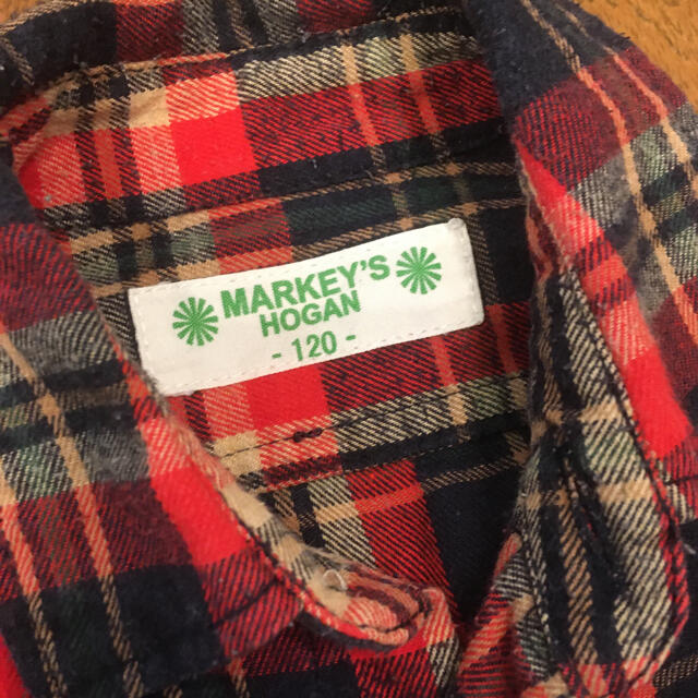 MARKEY'S(マーキーズ)の【MARKEY'S】キッズ  チェック シャツ 120サイズ キッズ/ベビー/マタニティのキッズ服男の子用(90cm~)(Tシャツ/カットソー)の商品写真