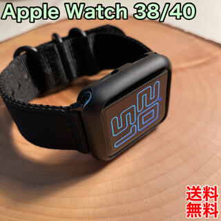 アップルウォッチ(Apple Watch)のアップルウォッチ　NATO ベルト バンド ストラップ 38/40(金属ベルト)