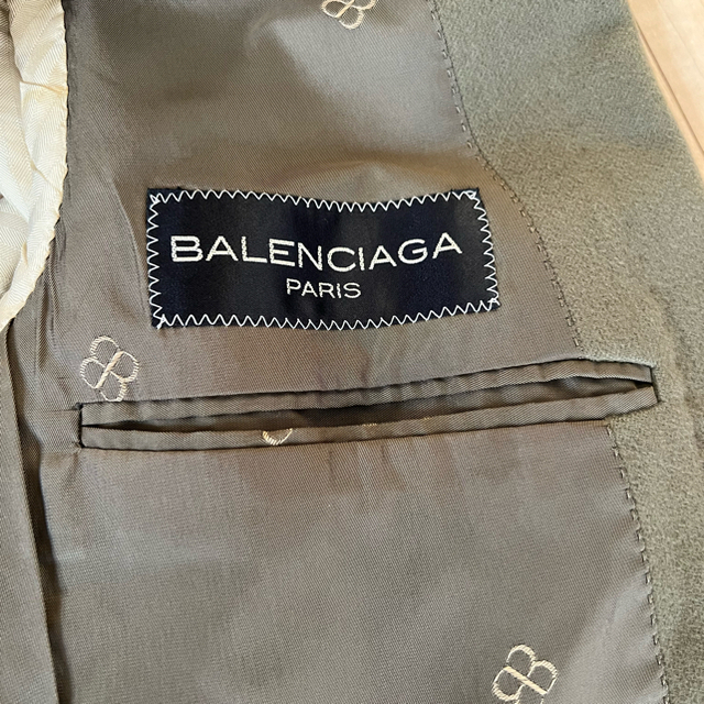 Balenciaga(バレンシアガ)のヴィンテージ　バレンシアガ　ジャケット　Mサイズ　ウールカシミア メンズのジャケット/アウター(テーラードジャケット)の商品写真