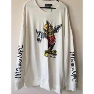 ミシカ(MISHKA)のミシカ トレーナー スウェット 白 disney mickey ディズニー(スウェット)