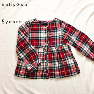 ベビーギャップ(babyGAP)のチェックシャツ  チュニック　ベビーギャップ　最終値下げ❗️(Tシャツ/カットソー)