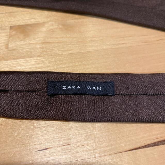 ZARA(ザラ)の【美品・正規品】ブラウン ネクタイ メンズのファッション小物(ネクタイ)の商品写真