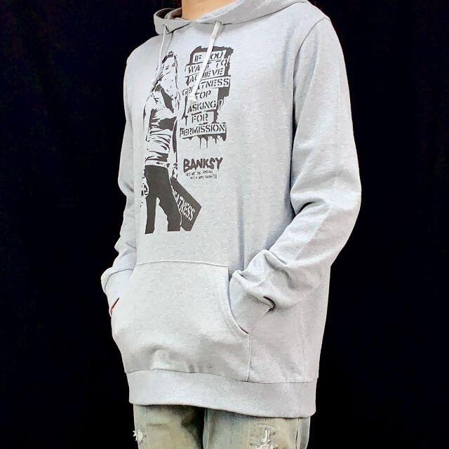 【バンクシー】新品 BANKSY バンダナ スプレー ガール パーカー